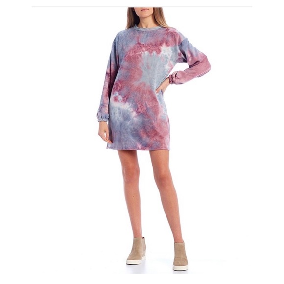 BOGO Jersey tie dye print tunic dress NWTS. S, M, L - Picture 4 of 12